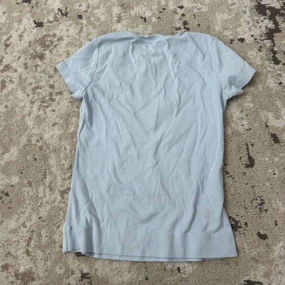 Calvin Klein Light Blue Short Sleeve Top Size Medium - Picture 2 of 3